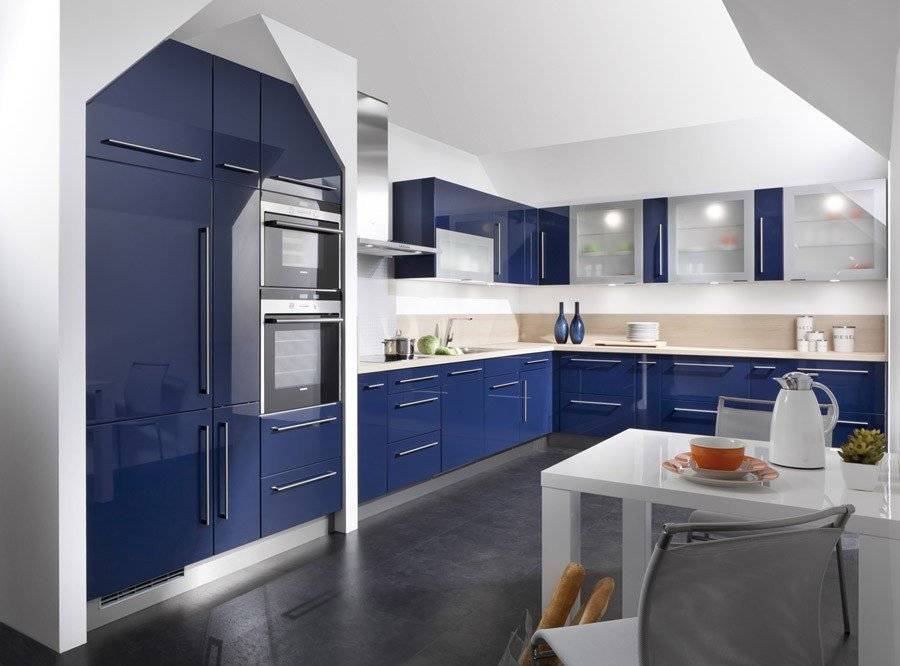 Кухня В Синих Тонах Фото