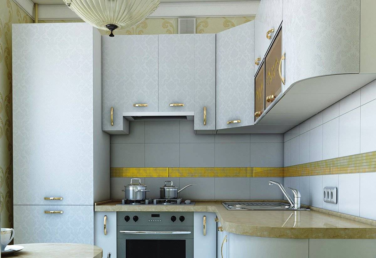 Кухни Фото Дизайн Угловые Маленькие С Холодильником
