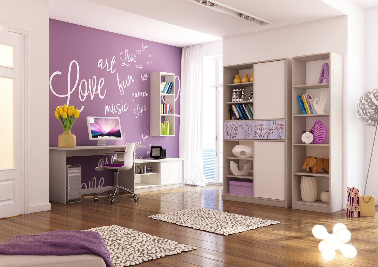 Фиолетовая Комната Для Подростка