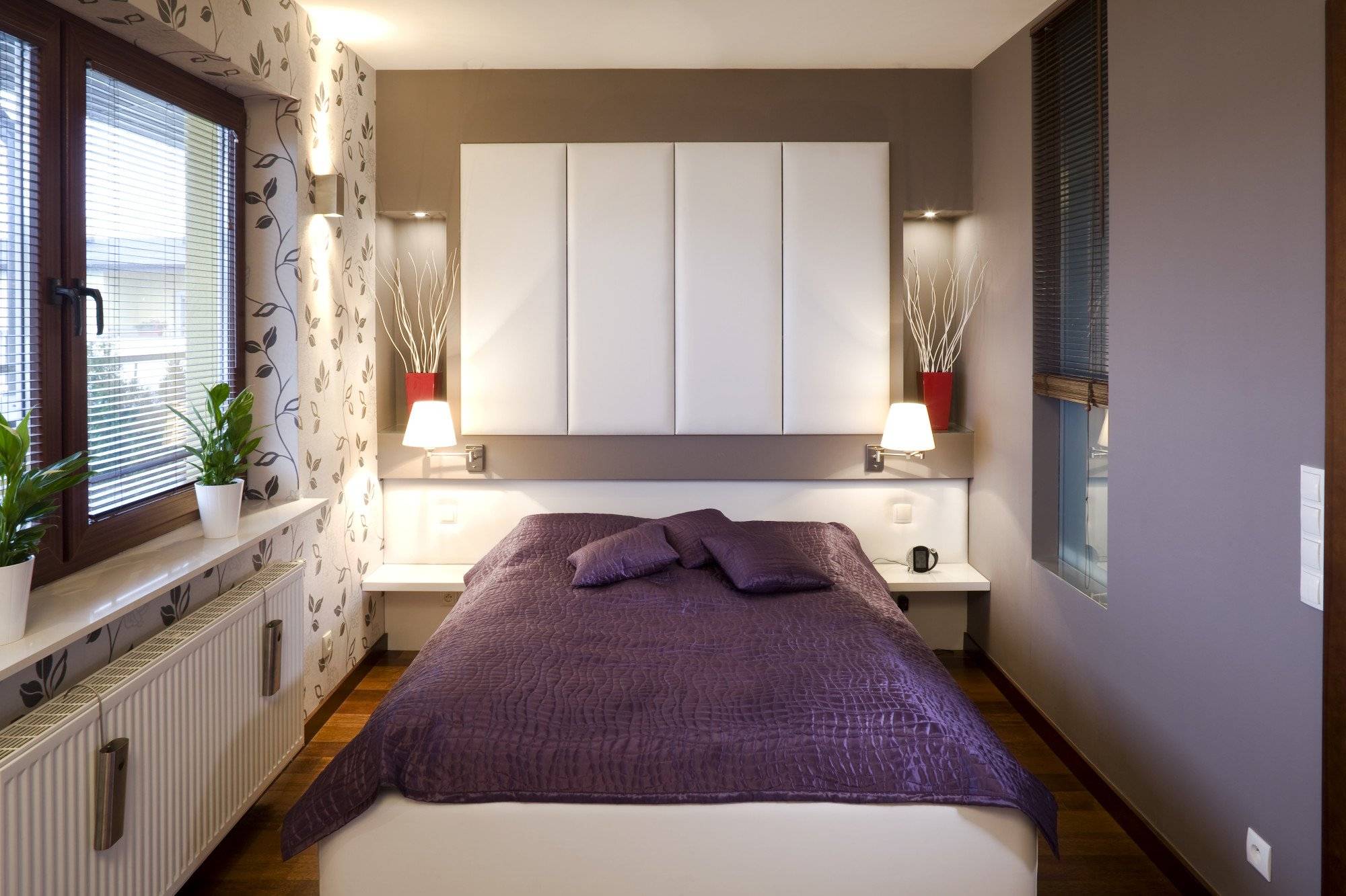 Интерьер маленькой спальни: реальные фото примеры и новинки дизайна, планировок, размещения мебели в спальне небольшого размера