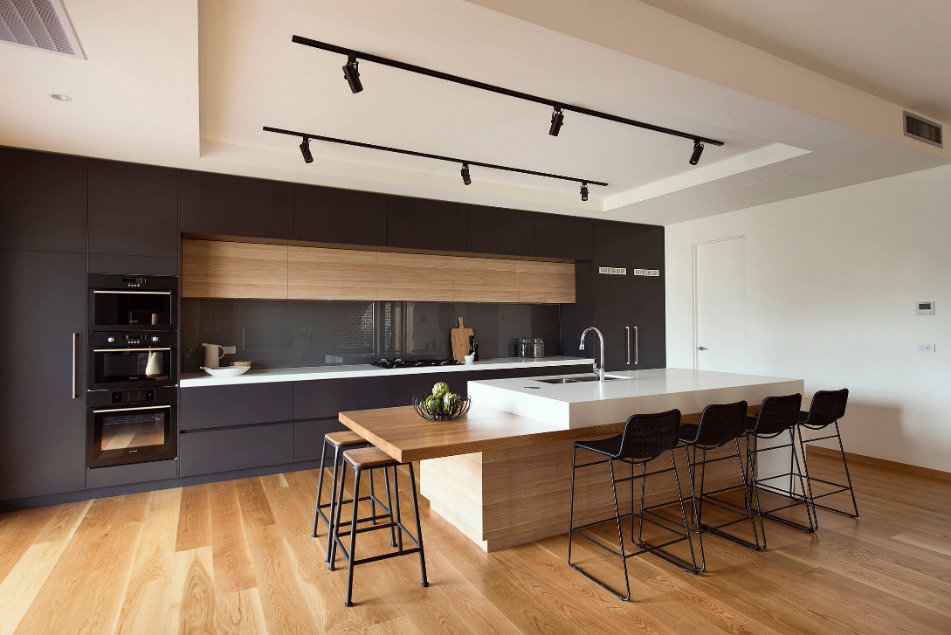 Дизайн обоев в кухню-гостиную в современном стиле 2022 года