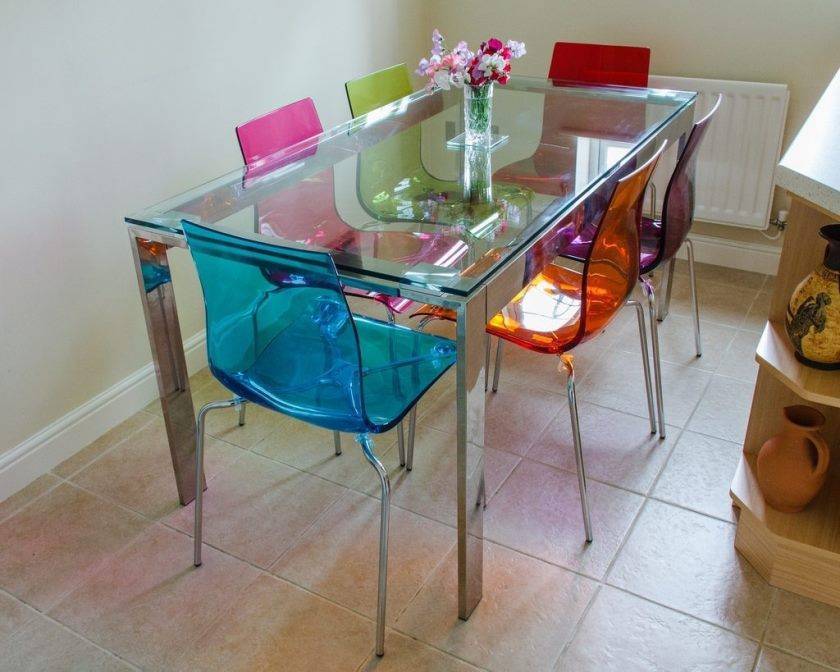 Стеклянный стол на кухне – универсальное решение | домфронт
