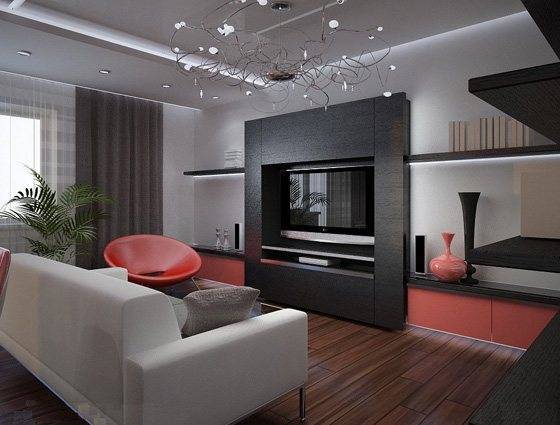 Дизайн гостиной: правильное освещение, мебель и обзор стилей