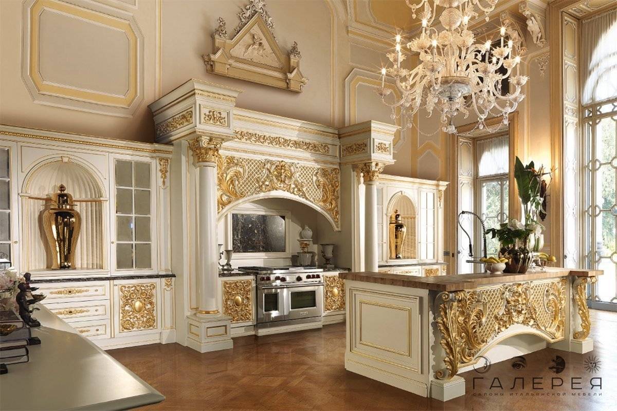 Кухня в стиле барокко: 87 удивительных фото с идеями дизайна интерьера