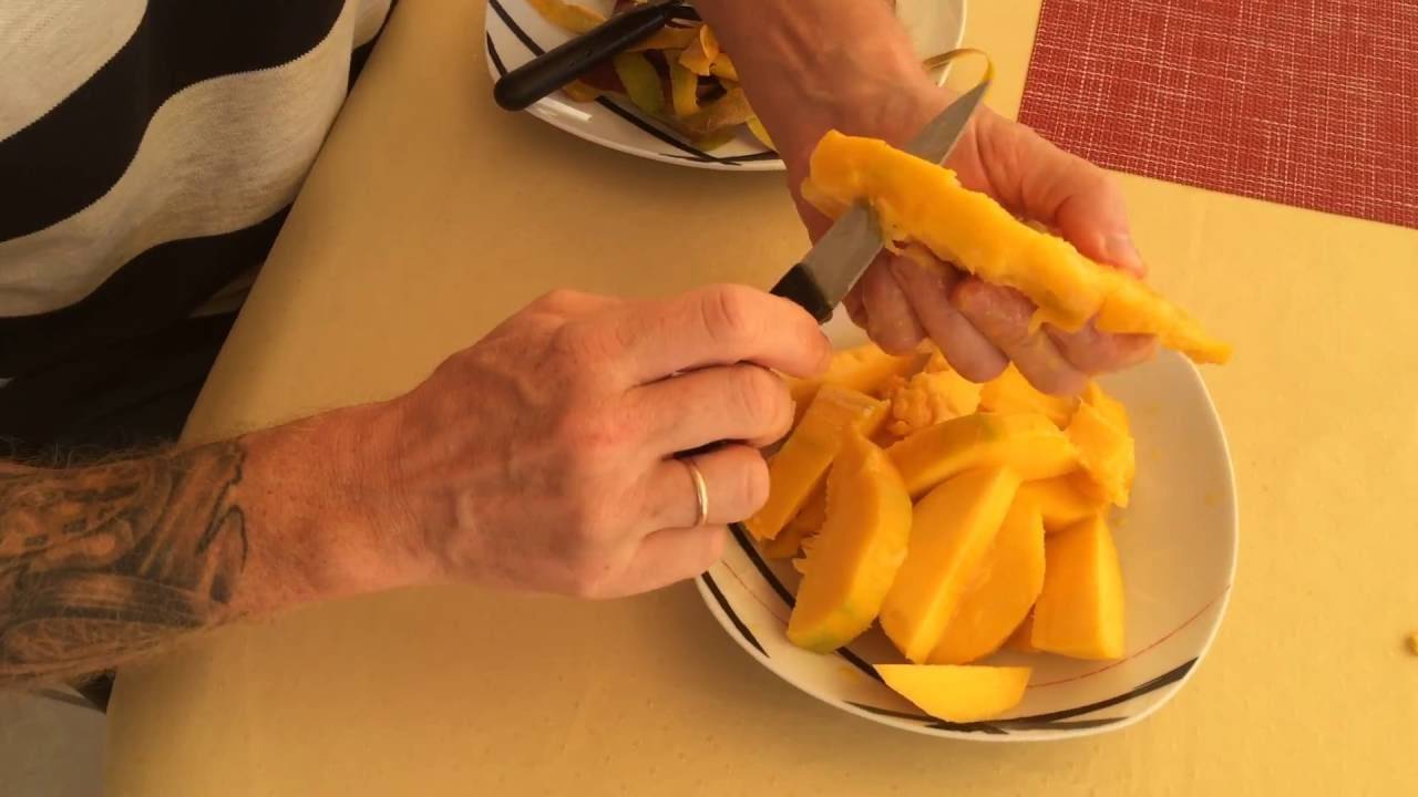 Как очистить, разделать, съесть манго и не обляпаться