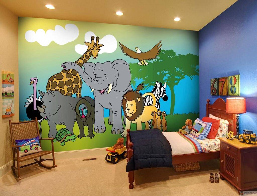 Оформление стен в детской комнате: декорирование с помощью рисунков, советы по отделке стен в детской спальне для мальчиков, девочек, подростков, фото