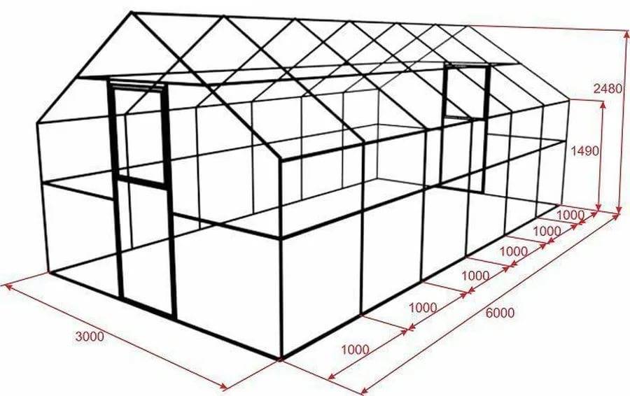 Теплица из направляющих для гипсокартона своими руками чертежи