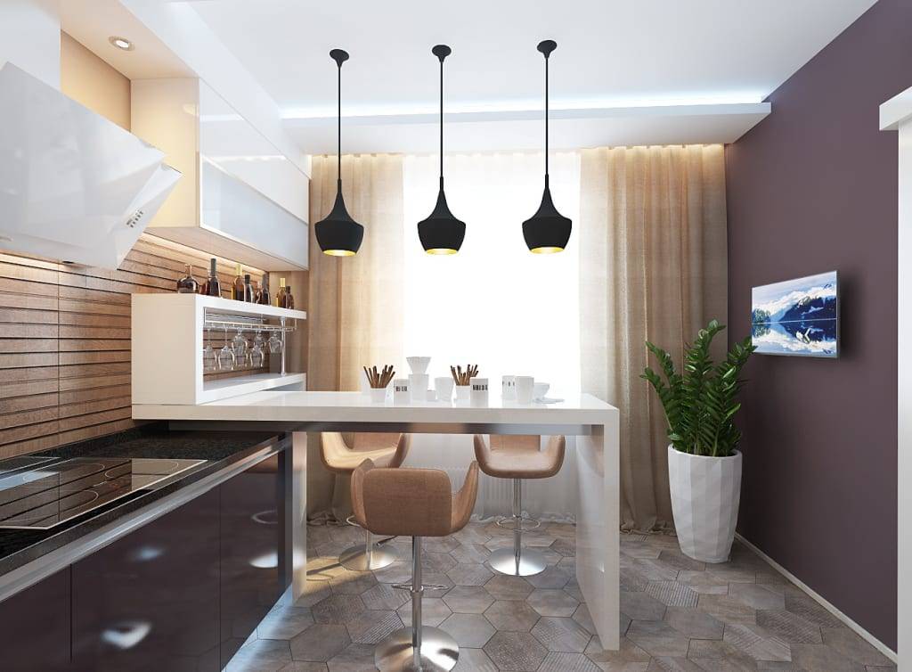 Дизайн кухни 16 кв м: планировка, идеи, фото 2020