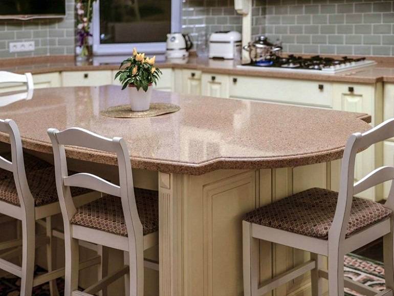 Столешницы для кухни из искусственного камня (100 фото): 3 вида кухонных столешниц