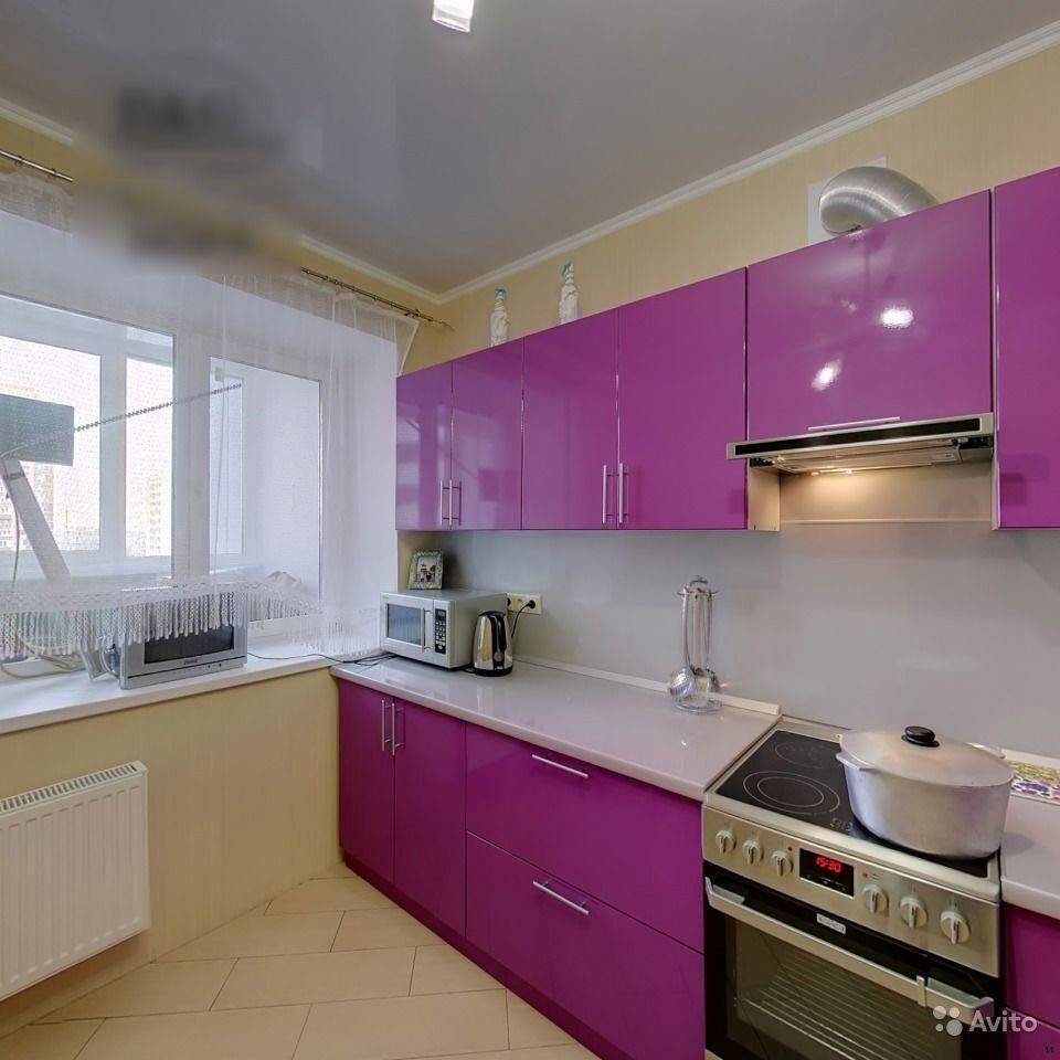 Кухня фиолетового цвета - 100 фото примеров эффективного дизайна