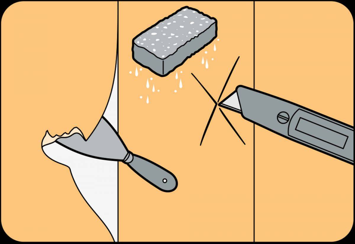Как снять виниловые обои со стен и что для этого нужно