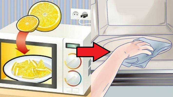 Как почистить микроволновку внутри с помощью соды и уксуса