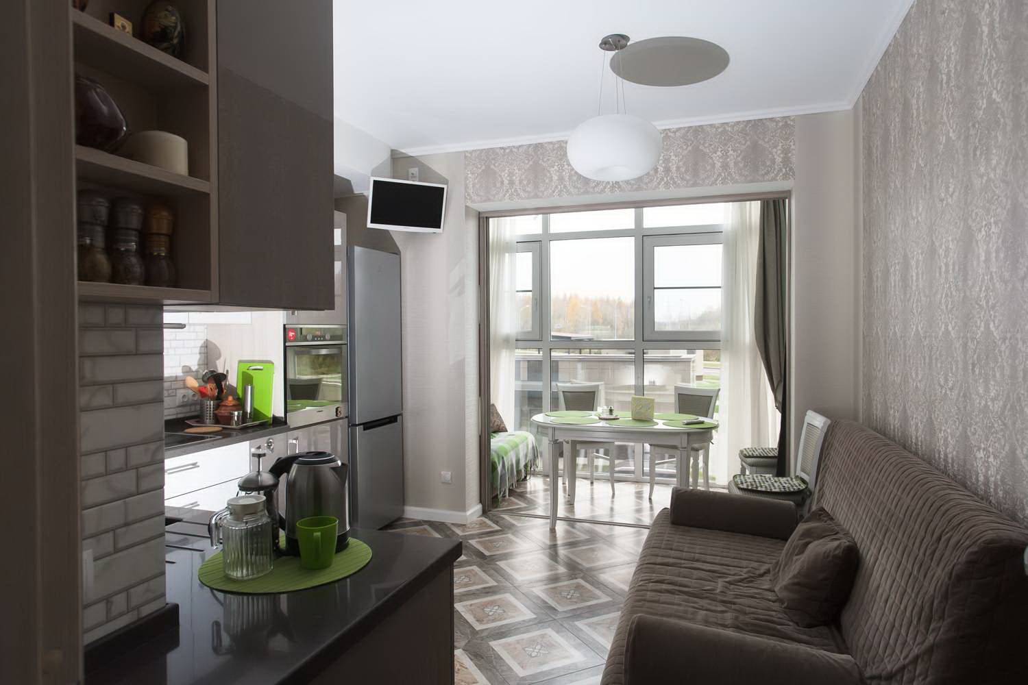 Кухня совмещенная с балконом: фото, дизайн, варианты объединения