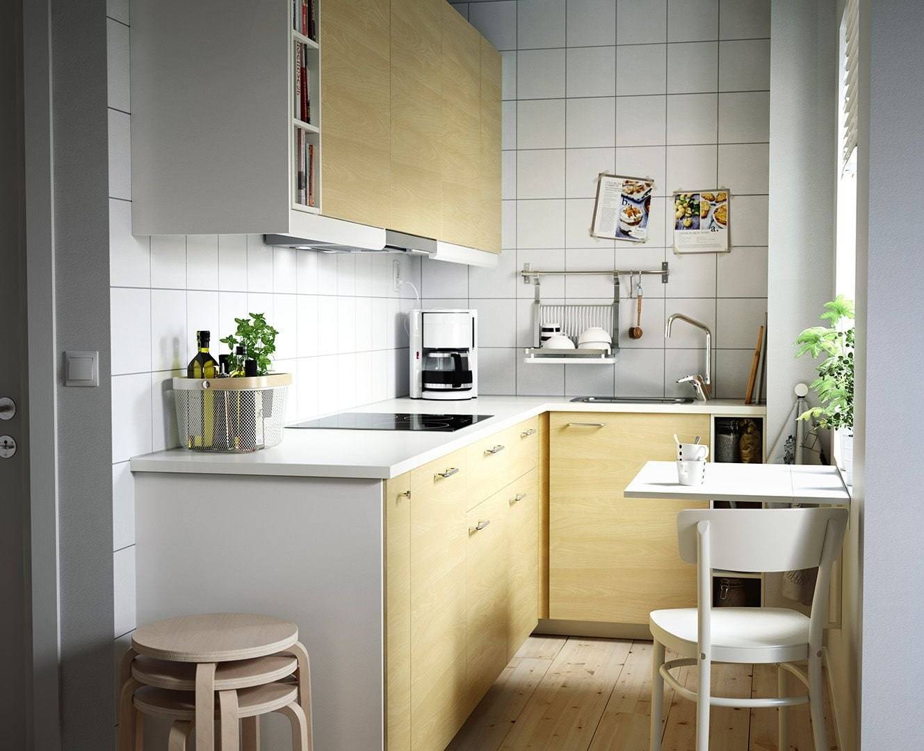 Кухни дизайн интерьер для маленькой кухни фото