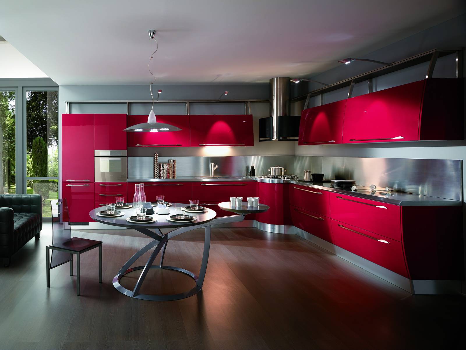 Стиль хай-тек в дизайне интерьера кухни - 48 фото примеров