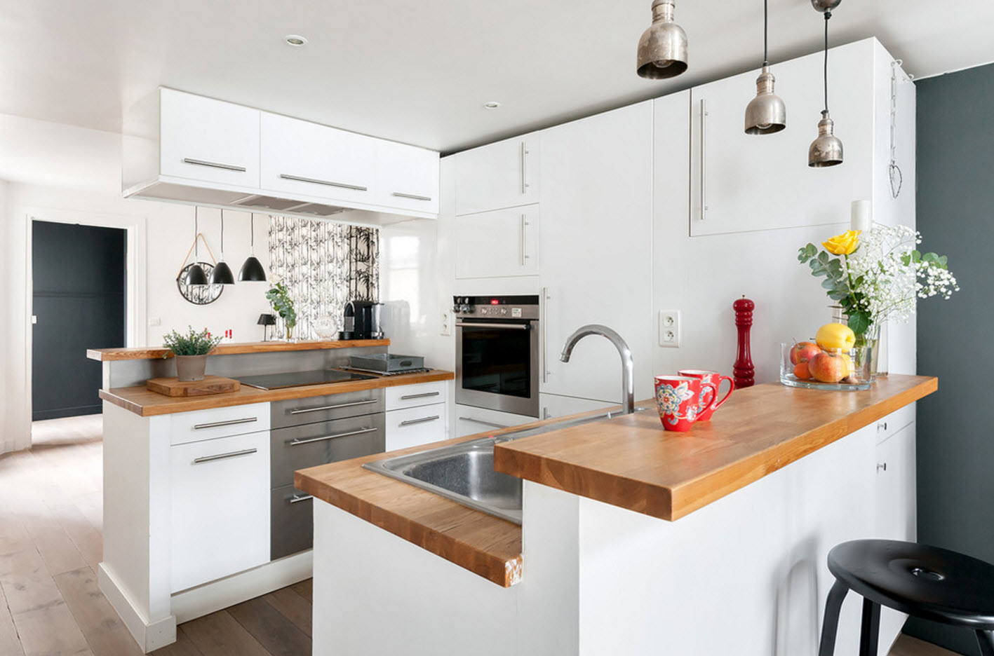 Дизайн белой кухни: правила оформления кухни белого цвета, реальные фото