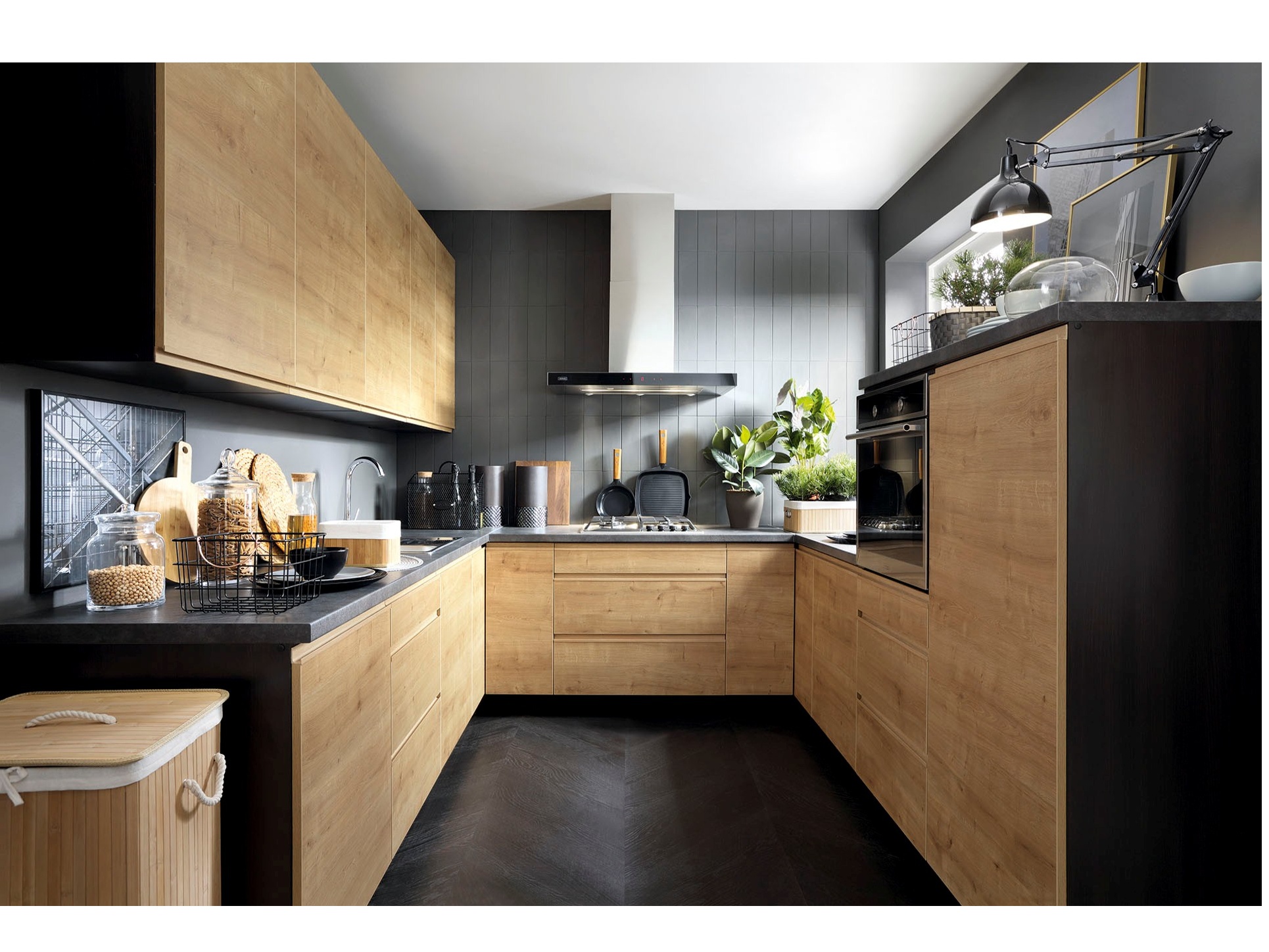 Прямые кухни 4 метра в современном стиле: фото