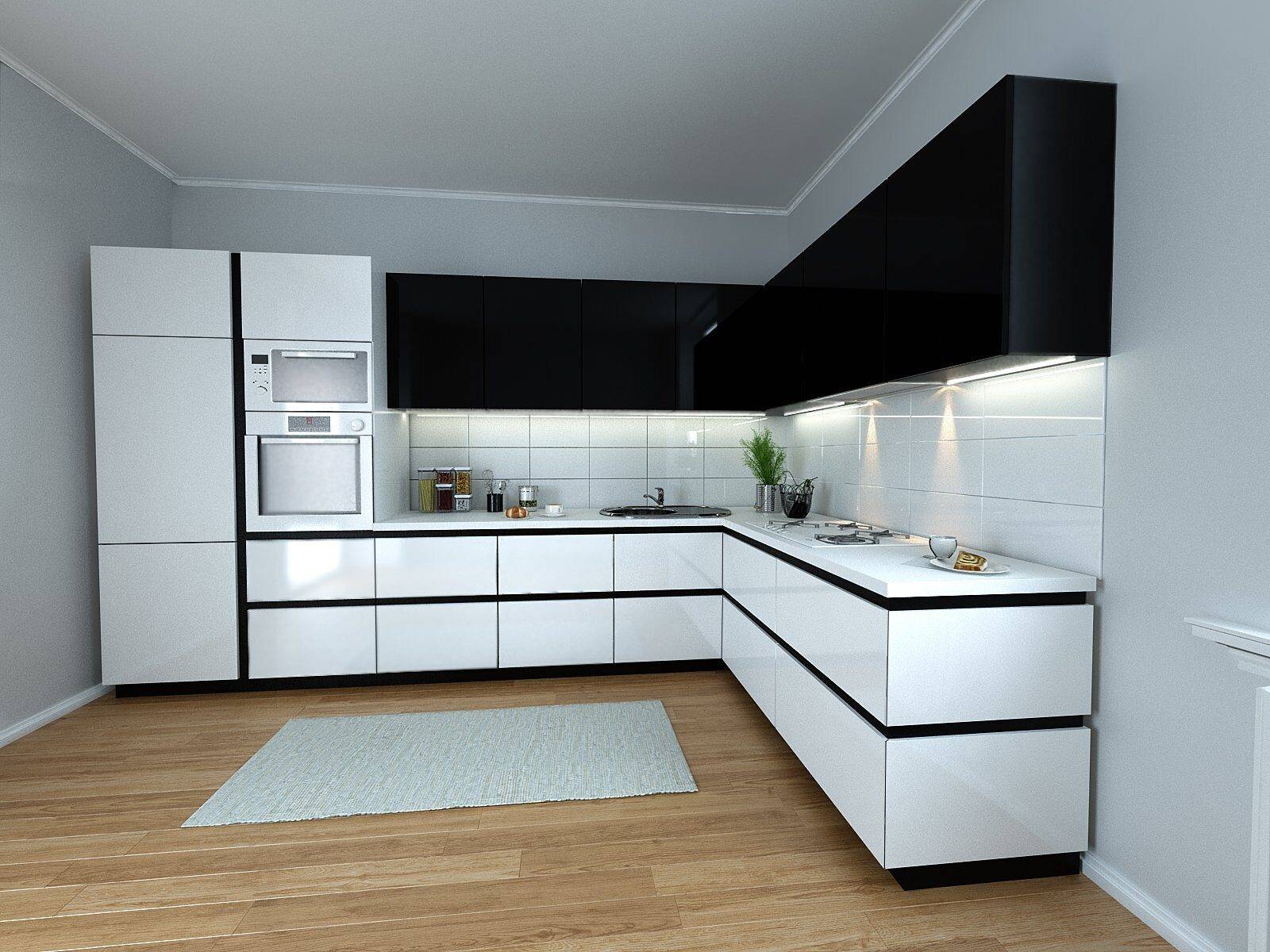 Черно-белая кухня: плюсы, минусы, сочетания и фото примеры интерьеров кухни