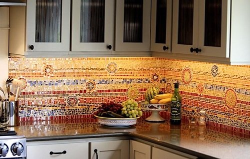 Как выбрать мозаику для кухни на фартук?