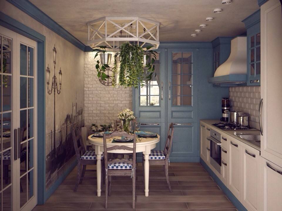 Прованс кухня в стиле прованс фото интерьер
