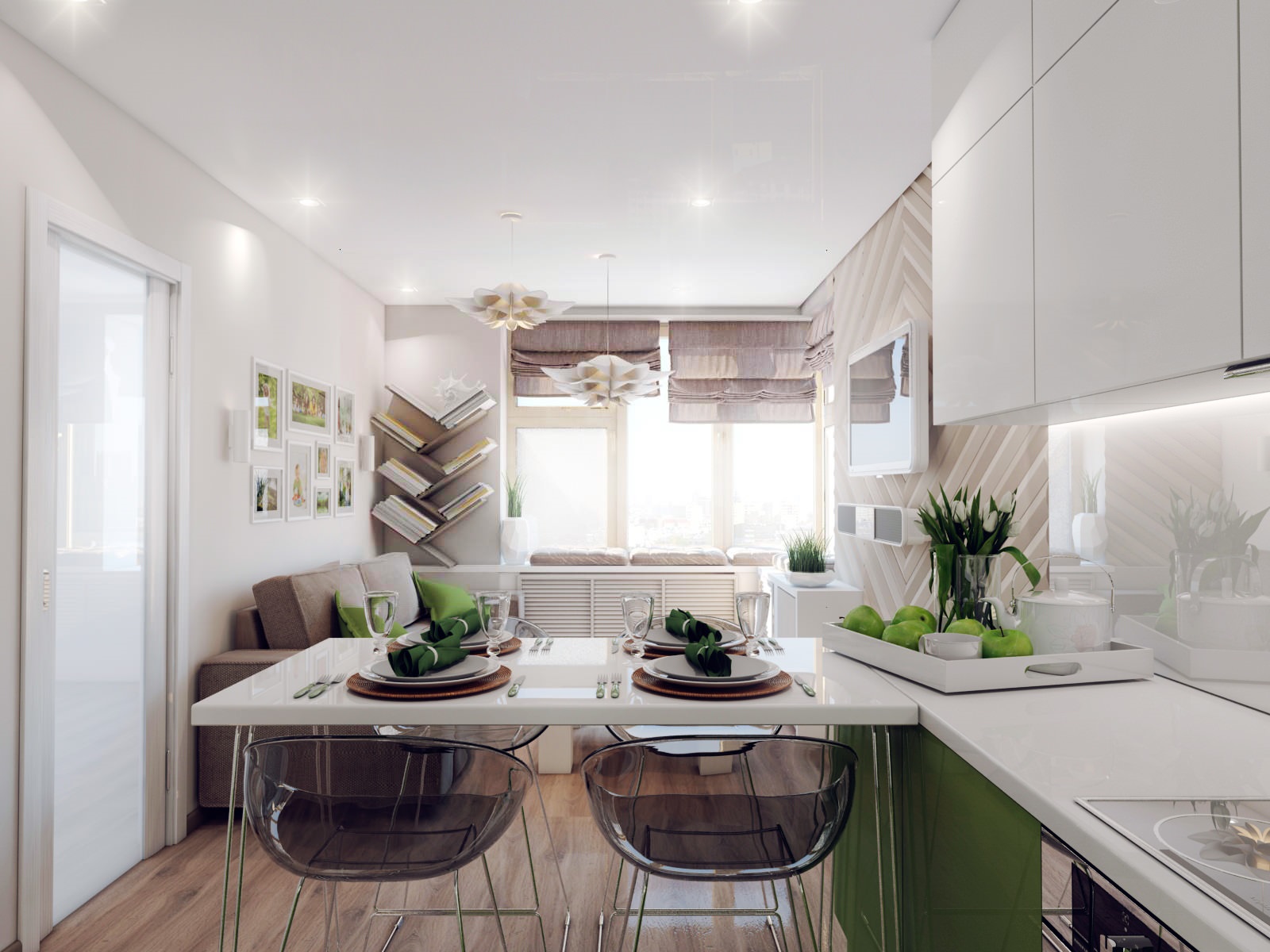 Кухня-гостиная 15 квадратов - дизайн, лучшие идеи!
