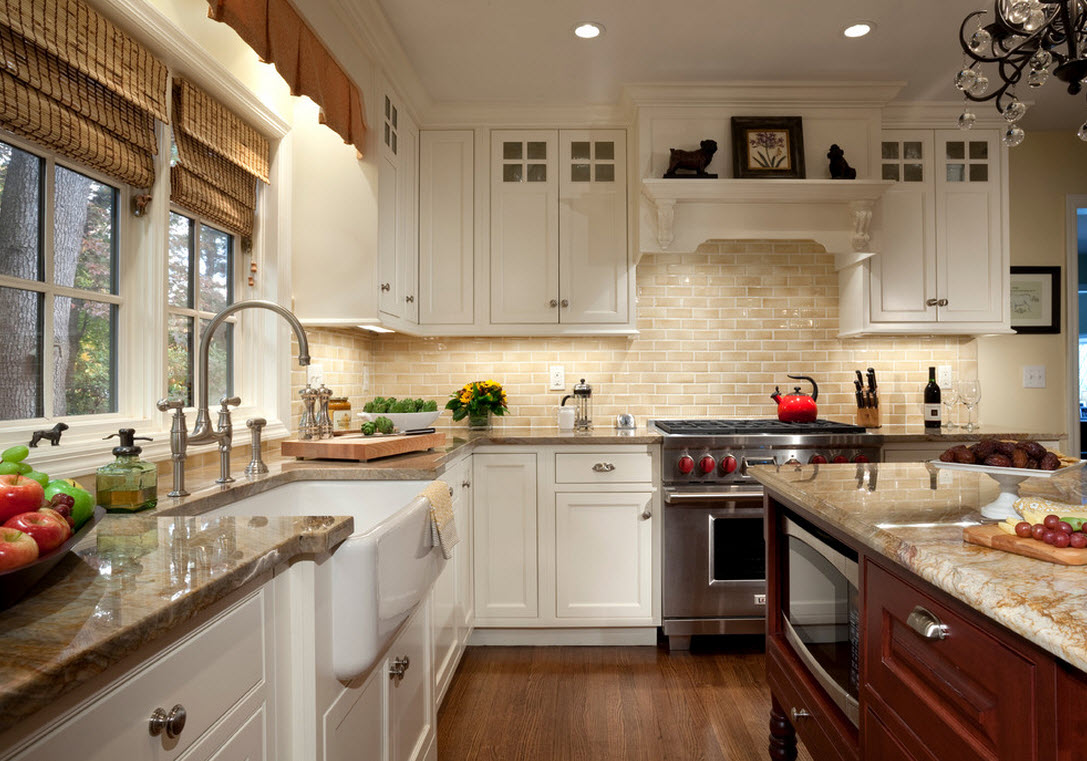 Кухня с окном – дизайн интерьера кухонного пространства и рабочей зоны возле окна
