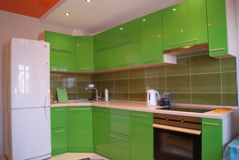Зеленая кухня: дизайн. кухня в зеленых тонах :: syl.ru