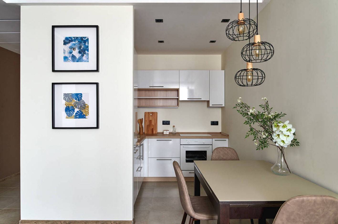 Кухни без верхних шкафов – фото дизайна реальных кухонь без навесных шкафчиков