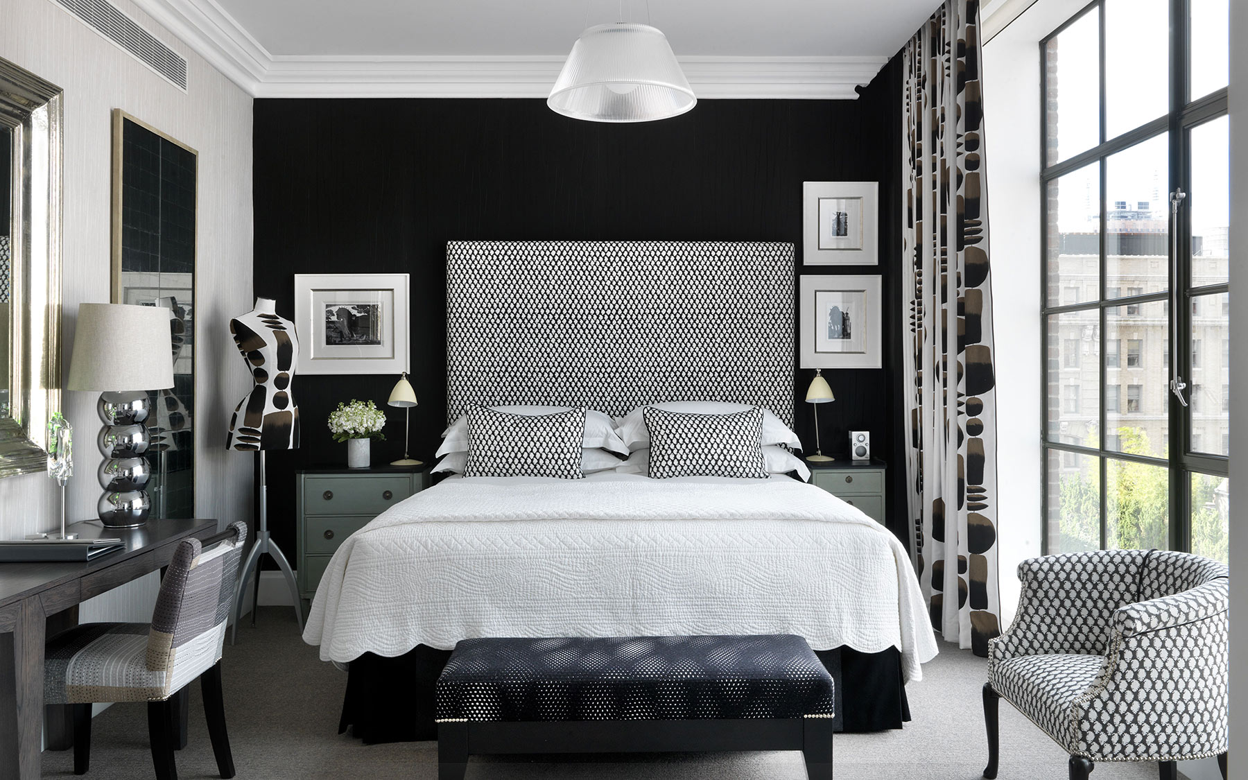Черная спальня — идеи оформления дизайна интерьера [130 фото]