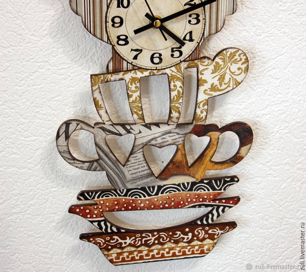 Время для творчества: выбор и декор кухонных часов своими руками