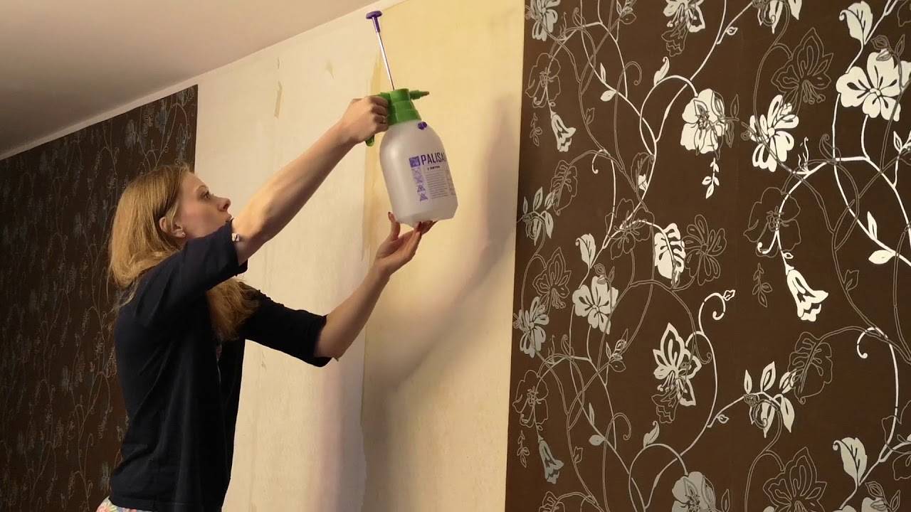Как быстро снять виниловые обои со стен