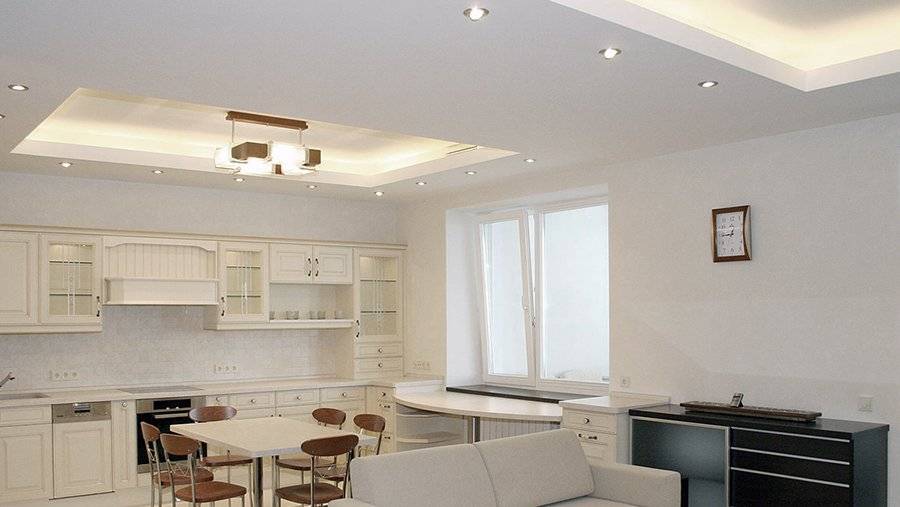 Дизайн потолка на кухне: идеи оформления (200+ фото красивых интерьеров)
