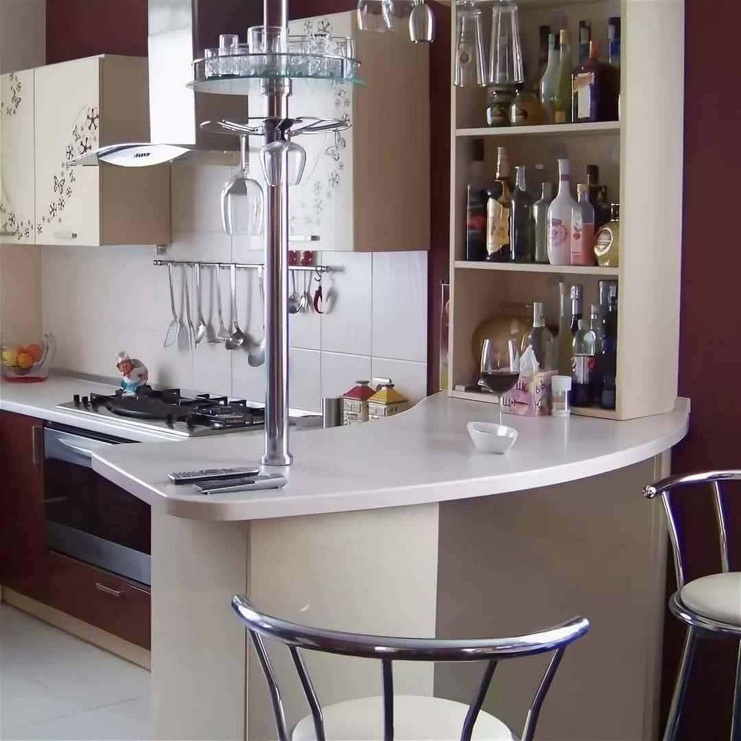 Барная стойка на кухне: фото, разновидности, материалы, место в интерьере