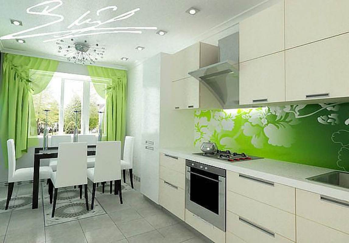 Зеленая 12 б. Кухня в бело зеленых тонах. Кухня в бело зеленом цвете. Кухня зеленого цвета. Белая кухня с салатовым фартуком.