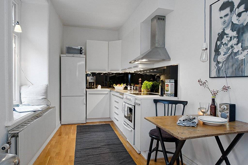Узкая кухня - 120 фото удобного и современного дизайна длиной кухни