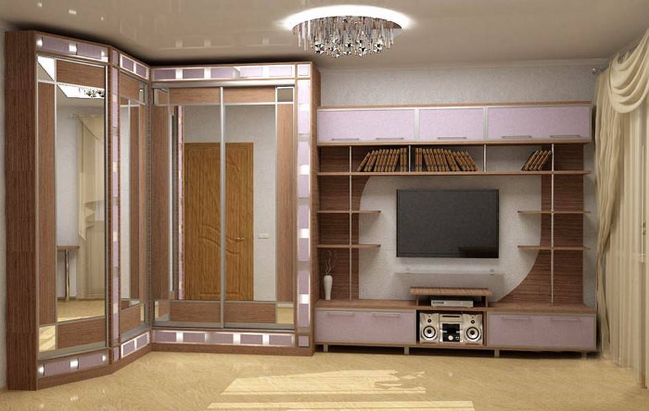 Шкаф купе в гостиную - 80 фото идей стильного сочетания в интерьере