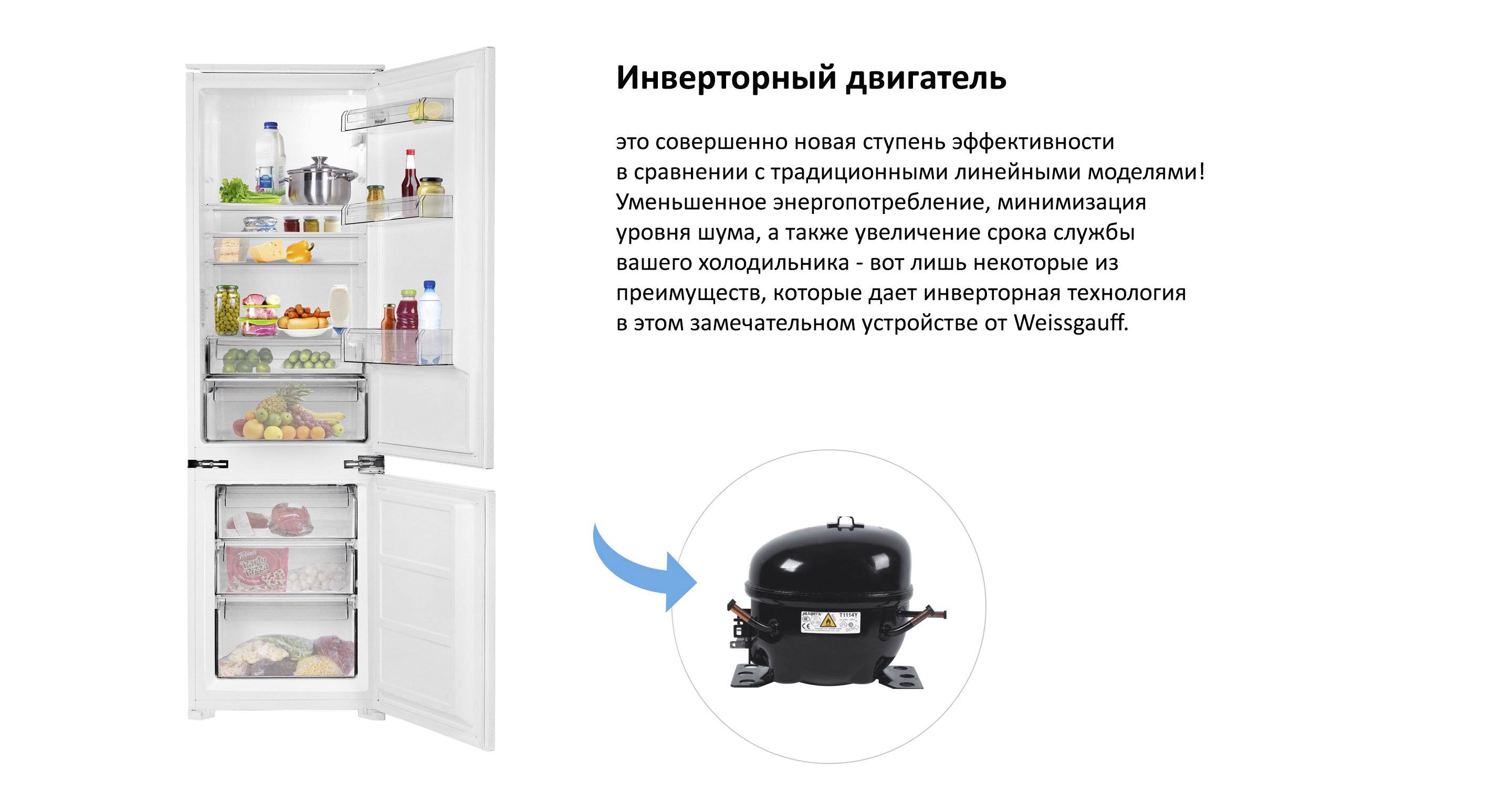 Инверторный холодильник - принцип, преимущества, обзор моделей