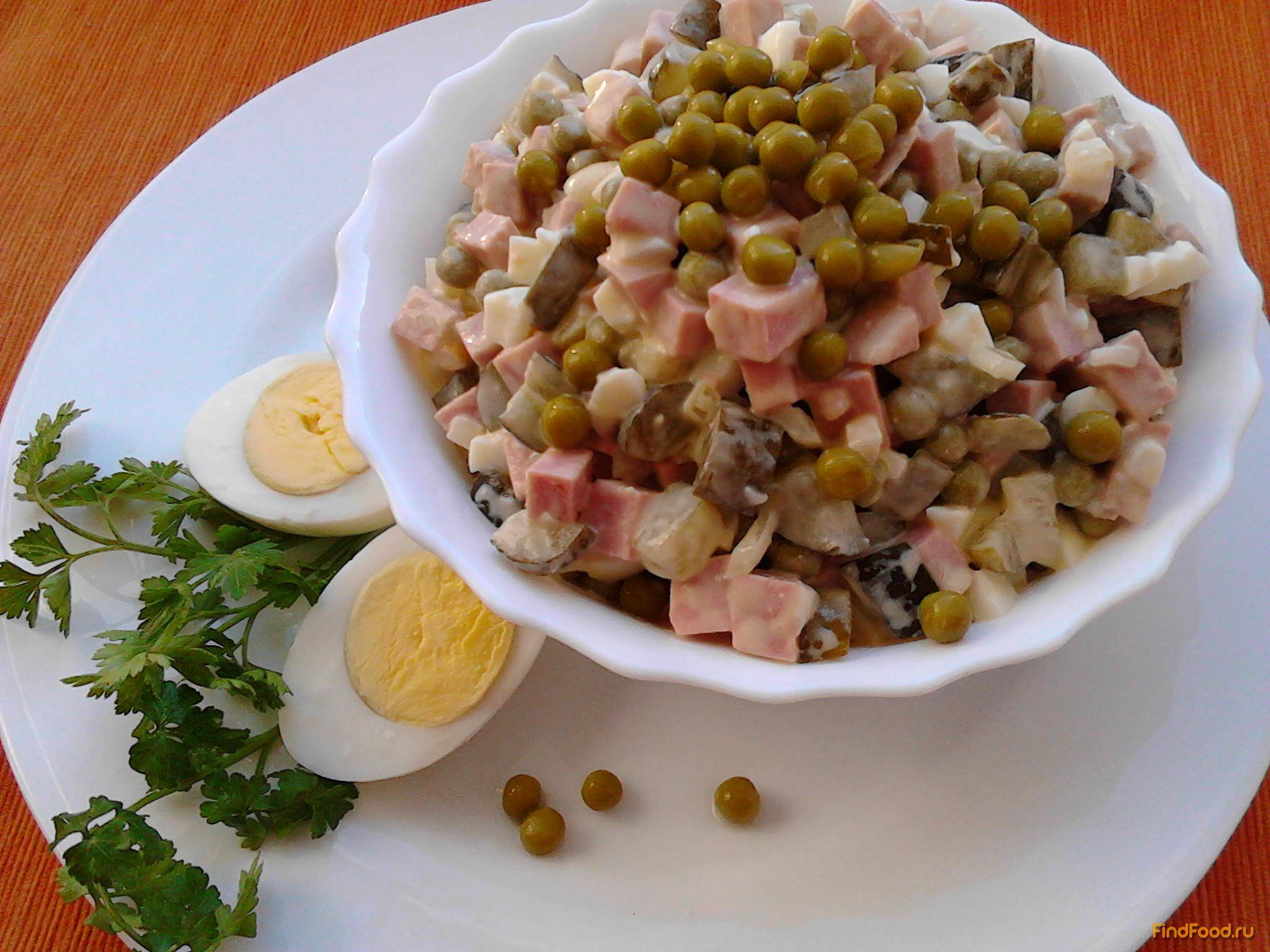 Салат оливье с колбасой - классические рецепты простого салата