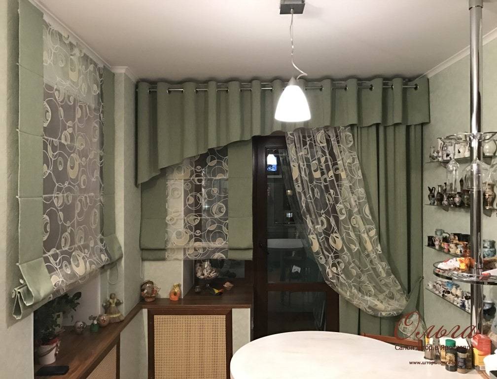 Красивые шторы на одну сторону на кухню: фото в интерьере и варианты оформления