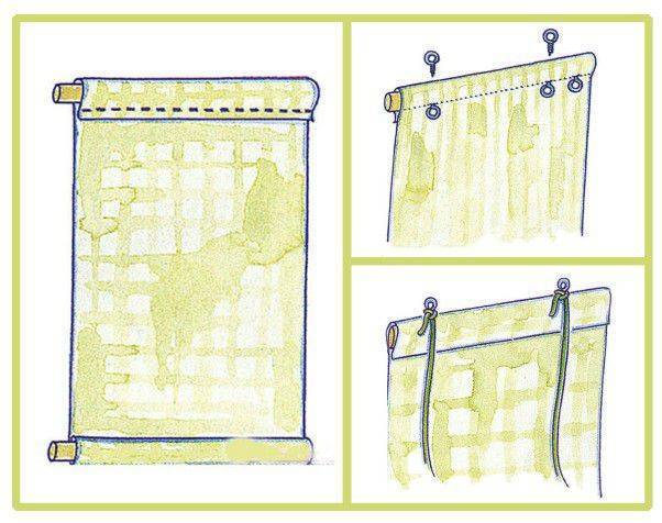 Рулонная штора своими руками: пошаговая инструкция, фото