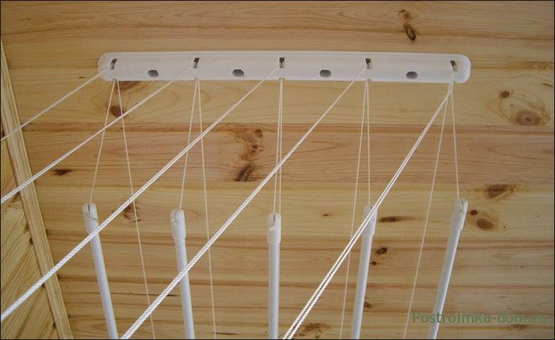 Как натянуть бельевую веревку на балконе - мастерсам