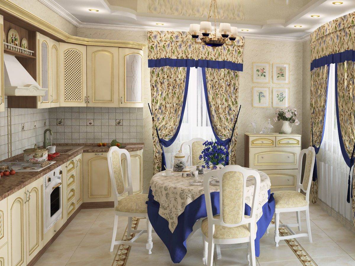 цвета стиля прованс в интерьере кухни