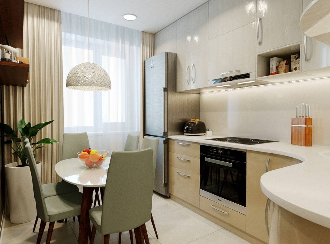 Дизайн кухни 8 кв. м: фото, идеи интерьера и дизайна, ремонт в панельном доме, планировка с холодильником и балконом в маленькой кухне
