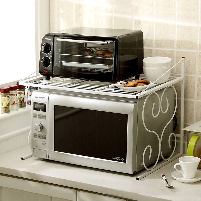 Микроволновка на кухне - 80 фото идей как ее разместить в кухне