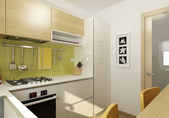 Дизайн кухни 6 кв. м: ремонт, идеи и лучшие варианты, фото проектов с холодильником, интерьер в хрущевке, маленькое пространство