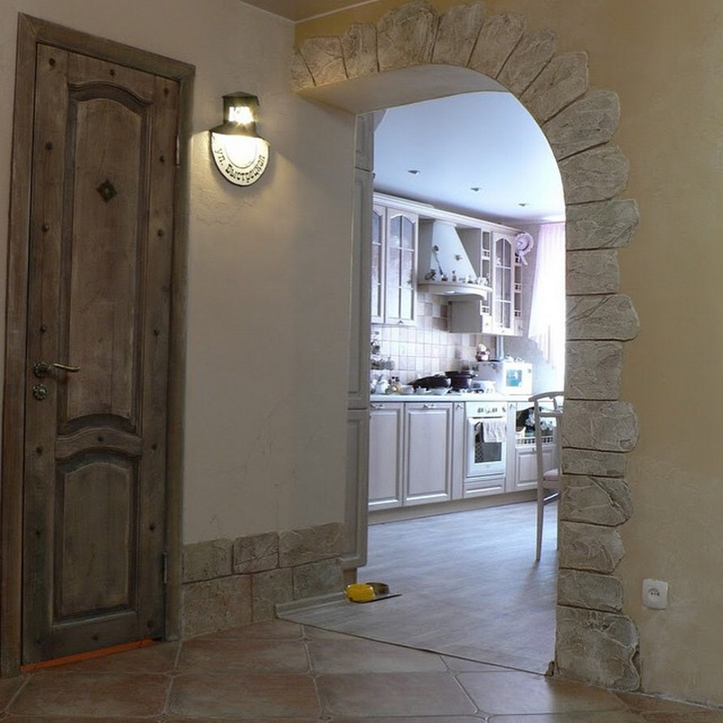 Арка на кухню вместо двери: фото примеров, полуарка из гипсокартона