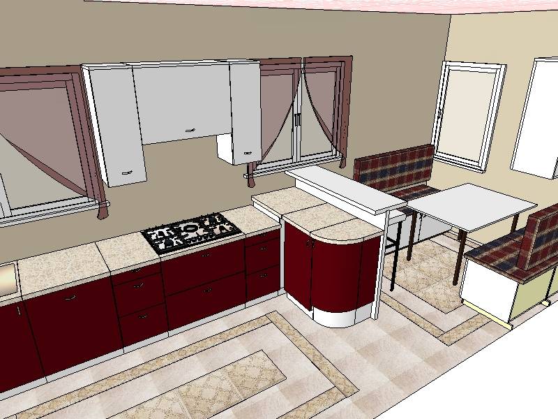 Интерьер кухни гостиной 15 кв м фото с зонированием