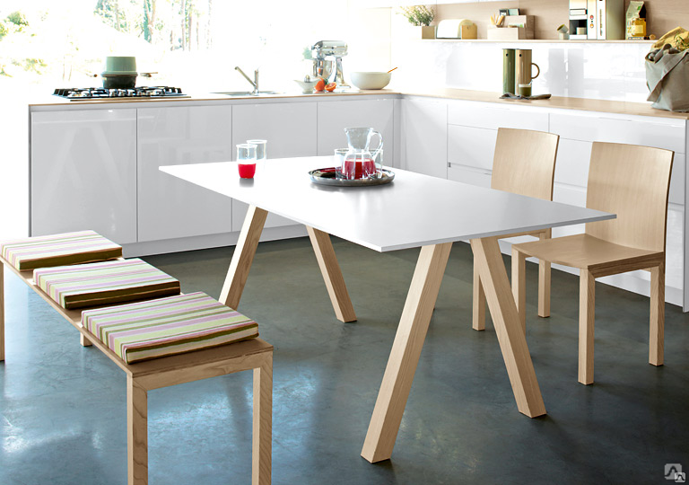 Кухонный стол из искусственного камня: мраморный стол для кухни, описание