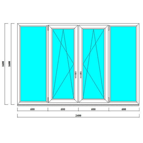 Балконные двери размеры
