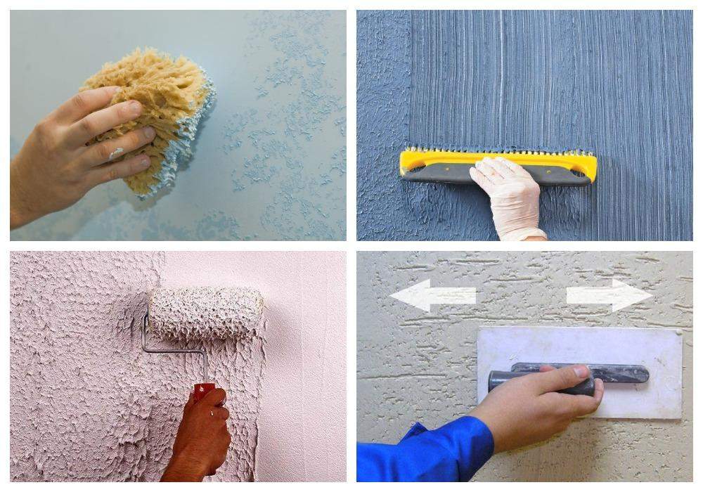 Фактурная штукатурка для стен: как сделать своими руками, нанесение